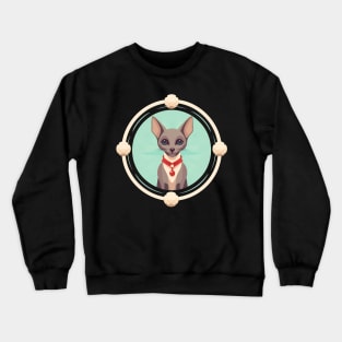 Oriental Shorthair Cat Xmas  Ornament, Love Cats Crewneck Sweatshirt